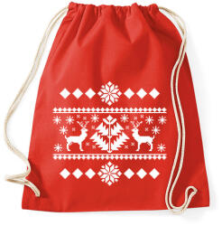 printfashion Karácsonyi minta fehér - Sportzsák, Tornazsák - Piros (5664046)