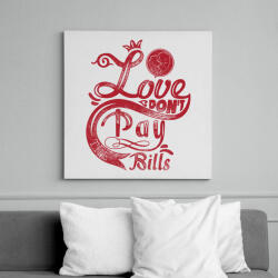 printfashion Szerelem számlára - Vászonkép - Fehér (6619888)