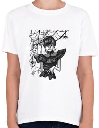 printfashion Wednesday Addams Halloween - Gyerek póló - Fehér (14081577)