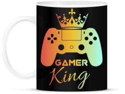 printfashion Gamer king - Bögre - Fekete (3930166)