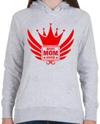 printfashion Legjobb Anya! - Női kapucnis pulóver - Sport szürke (330448)