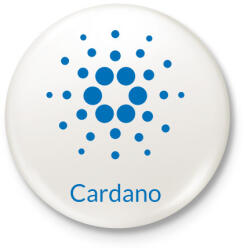 printfashion BITCOIN 4EVER 23 - Kitűző, hűtőmágnes - Fehér (6013325)