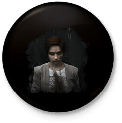 printfashion monster girl - Kitűző, hűtőmágnes - Fekete (3096453)