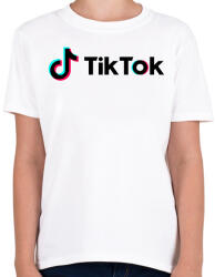 printfashion TikTok - Gyerek póló - Fehér (2489640)
