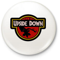 printfashion Upside Down - Kitűző, hűtőmágnes - Fehér (3081706)