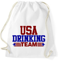 printfashion USA drinking team - Sportzsák, Tornazsák - Fehér (1213043)