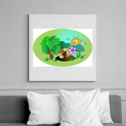 printfashion Csigamese - Vászonkép - Fehér (6622369)