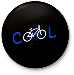 printfashion COOL - Kitűző, hűtőmágnes - Fekete (3098234)