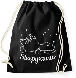 printfashion Sleepysaurus - Sportzsák, Tornazsák - Fekete (11676731)