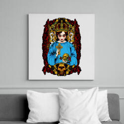 printfashion Mexikói - Vászonkép - Fehér (6620898)