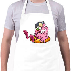 printfashion Flamingo - Kötény - Fehér (15865991)