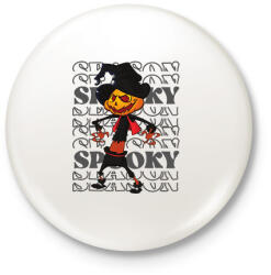 printfashion Spooky tökifej - Kitűző, hűtőmágnes - Fehér (14758667)