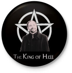 printfashion king of hell - Kitűző, hűtőmágnes - Fekete (3096519)