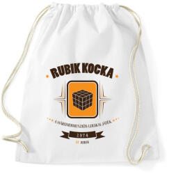printfashion rubik-kocka-brown-orange - Sportzsák, Tornazsák - Fehér (561217)