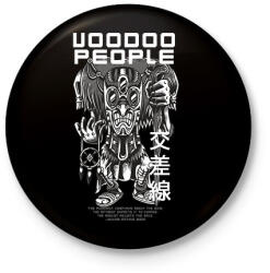 printfashion Voodoo people - Kitűző, hűtőmágnes - Fekete (16751070)