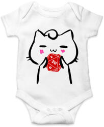 printfashion Cica és piros D20 - Baba Body - Fehér (2897641)