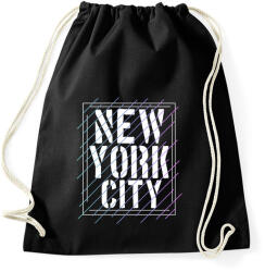 printfashion New York City - Sportzsák, Tornazsák - Fekete (4388098)