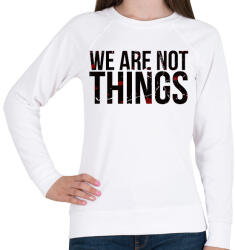 printfashion We are not - Női pulóver - Fehér (2291025)