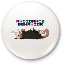 printfashion Elkerülő magatartás - Kitűző, hűtőmágnes - Fehér (14436290)