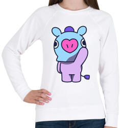 printfashion BT21 - Női pulóver - Fehér (2041303)