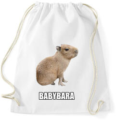 printfashion Capybara család - Babybara - Sportzsák, Tornazsák - Fehér (13853871)