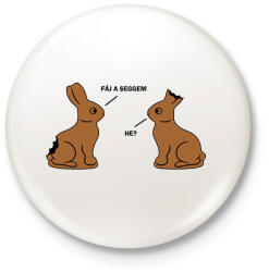 printfashion Fáj a seggem - Kitűző, hűtőmágnes - Fehér (7437849)