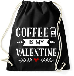 printfashion Coffe is my valentine - Sportzsák, Tornazsák - Fekete (2181602)