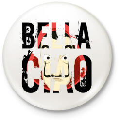 printfashion LA CASA DE PAPEL - Kitűző, hűtőmágnes - Fehér (4897410)