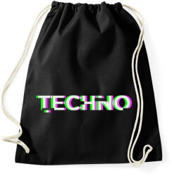 printfashion Techno - Sportzsák, Tornazsák - Fekete (1676363)