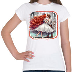 printfashion Szerelmes hercegnő - Női póló - Fehér (15629749)