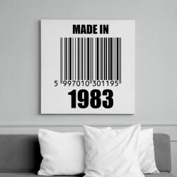 printfashion Made in 1983 - Vászonkép - Fehér (11780619)