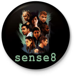 printfashion sense8 - Kitűző, hűtőmágnes - Fekete (3103618)
