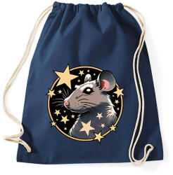 printfashion Csillagos patkány - Sportzsák, Tornazsák - Sötétkék (13866291)