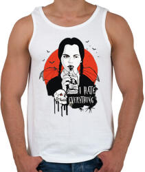 printfashion Wednesday Addams I hate everything - Férfi atléta - Fehér (11391990)