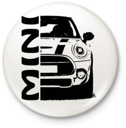 printfashion Mini - Kitűző, hűtőmágnes - Fehér (3082819)