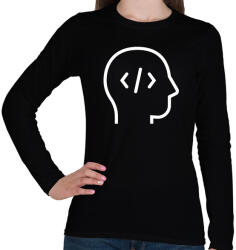 printfashion Dev Ops - Női hosszú ujjú póló - Fekete (3915070)