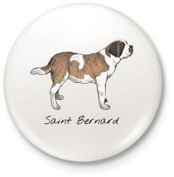 printfashion Bernáthegyi kutyafajta - Kitűző, hűtőmágnes - Fehér (7060871)