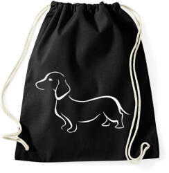 printfashion Tacskó - Sportzsák, Tornazsák - Fekete (5020659)