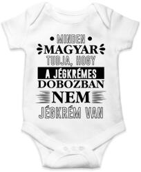 printfashion Minden magyar tudja - Baba Body - Fehér (7415772)