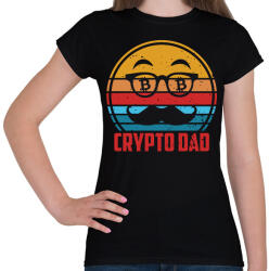 printfashion BITCOIN 4 EVER 77 - Női póló - Fekete (6206884)