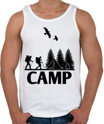 printfashion camping - Férfi atléta - Fehér (4619331)