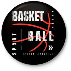 printfashion kosaras - Kitűző, hűtőmágnes - Fekete (16215979)