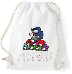 printfashion Among us - Impostor - is there no one else bloody - Sportzsák, Tornazsák - Fehér (4156817)