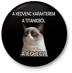 printfashion Oscar-díjat a jéghegynek! ! - Kitűző, hűtőmágnes - Fekete (4777443)