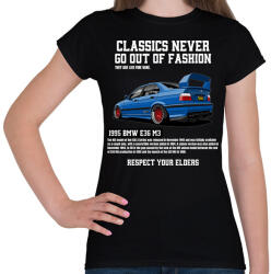 printfashion Bmw E36 M3 - Női póló - Fekete (14787307)