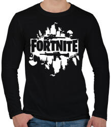 printfashion fortnite - Férfi hosszú ujjú póló - Fekete (14943093)