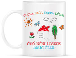 printfashion Csupa szív, csupa lélek - Óvó néni - Bögre - Fehér (7304263)