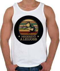 printfashion Hegesztő - A legjobb - Férfi atléta - Fehér (6393628)