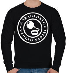 printfashion Szabadság utolsó napjai. . - Férfi pulóver - Fekete (2618101)