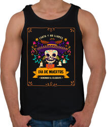 printfashion Halottak napja - Férfi atléta - Fekete (10459961)